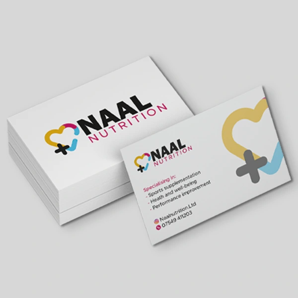 Business card for sports health company example