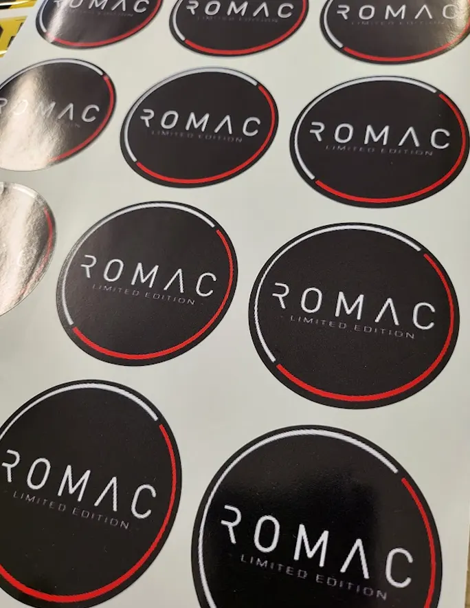 Custom Circle Vinyl Cut Stickers on Sheets