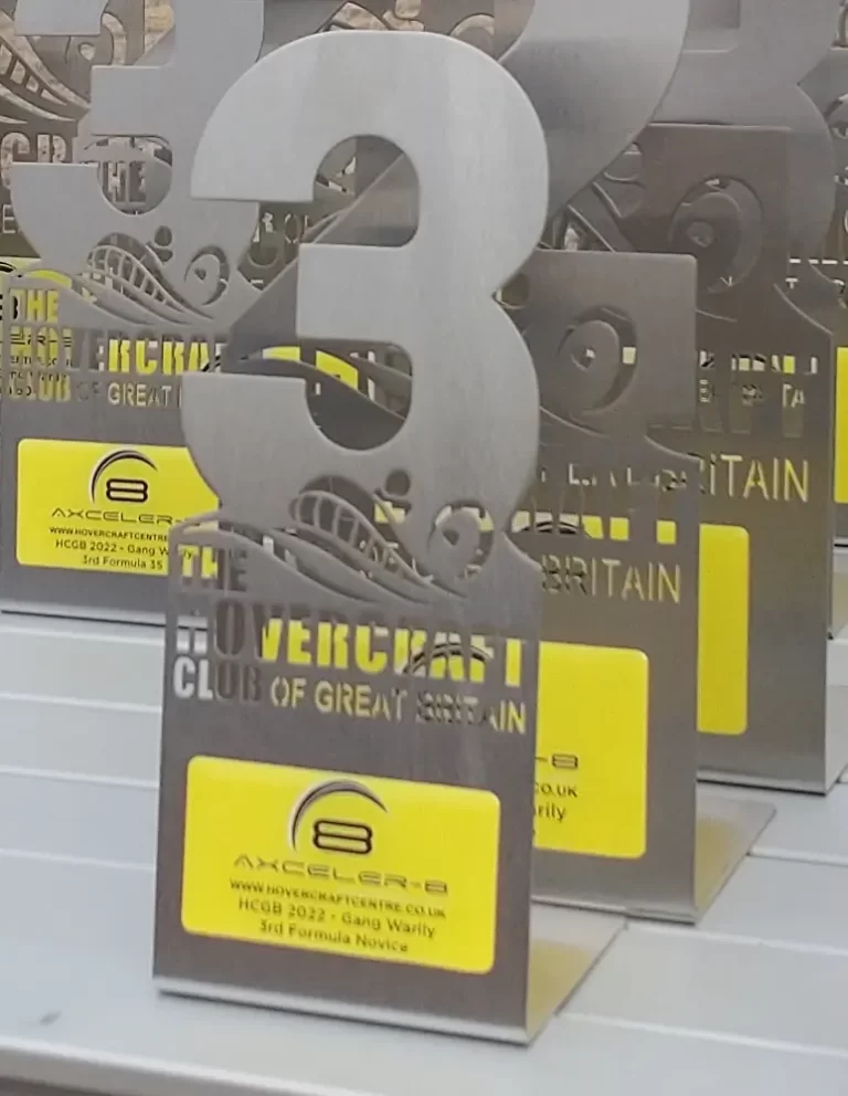 Domed stickers on trophies