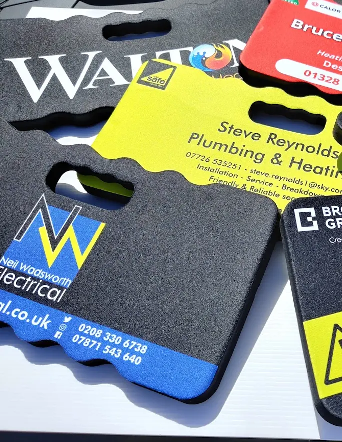 more custom printed kneeling pad examples