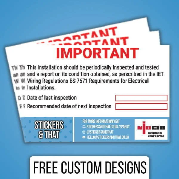 Custom Inspection Labels & Stickers