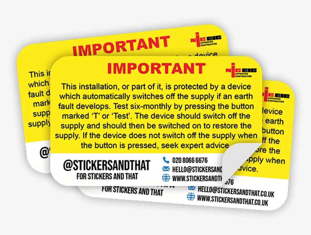 Branded RCD Stickers Online