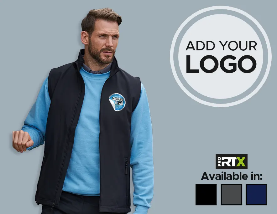 Custom Made Gilet with Your Logo embroidered or printed