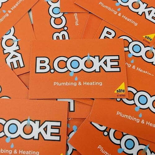 Business Card Example B Cooke Plumbers