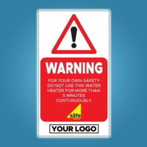 Flueless Warning Stickers