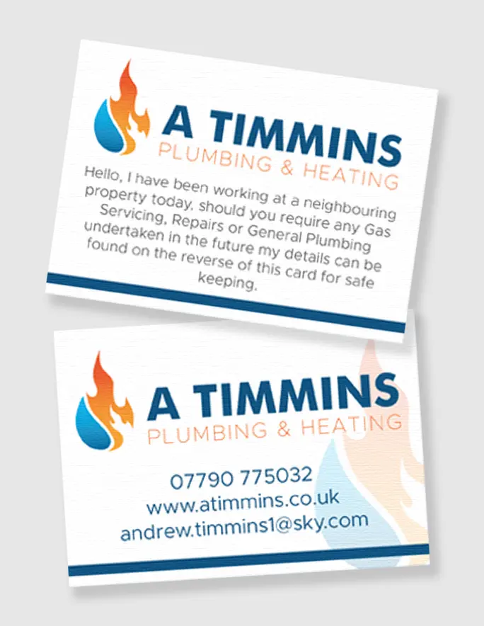 Neighbour Notice Cards for Plumbers