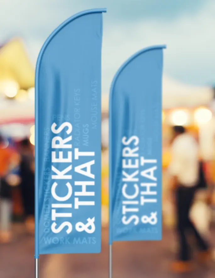 Custom printed small flag