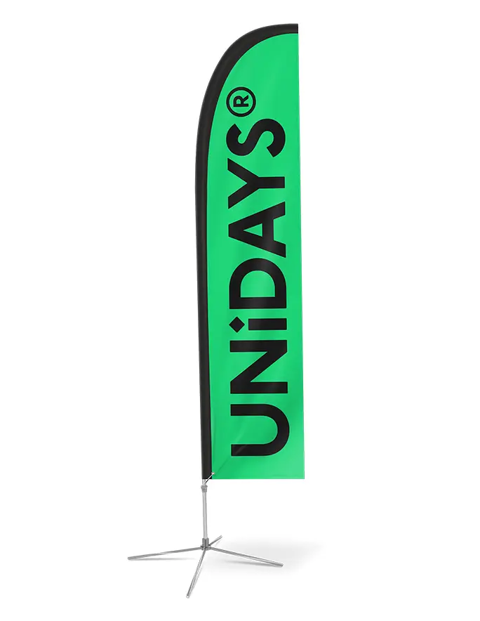 unidays logo custom flag example