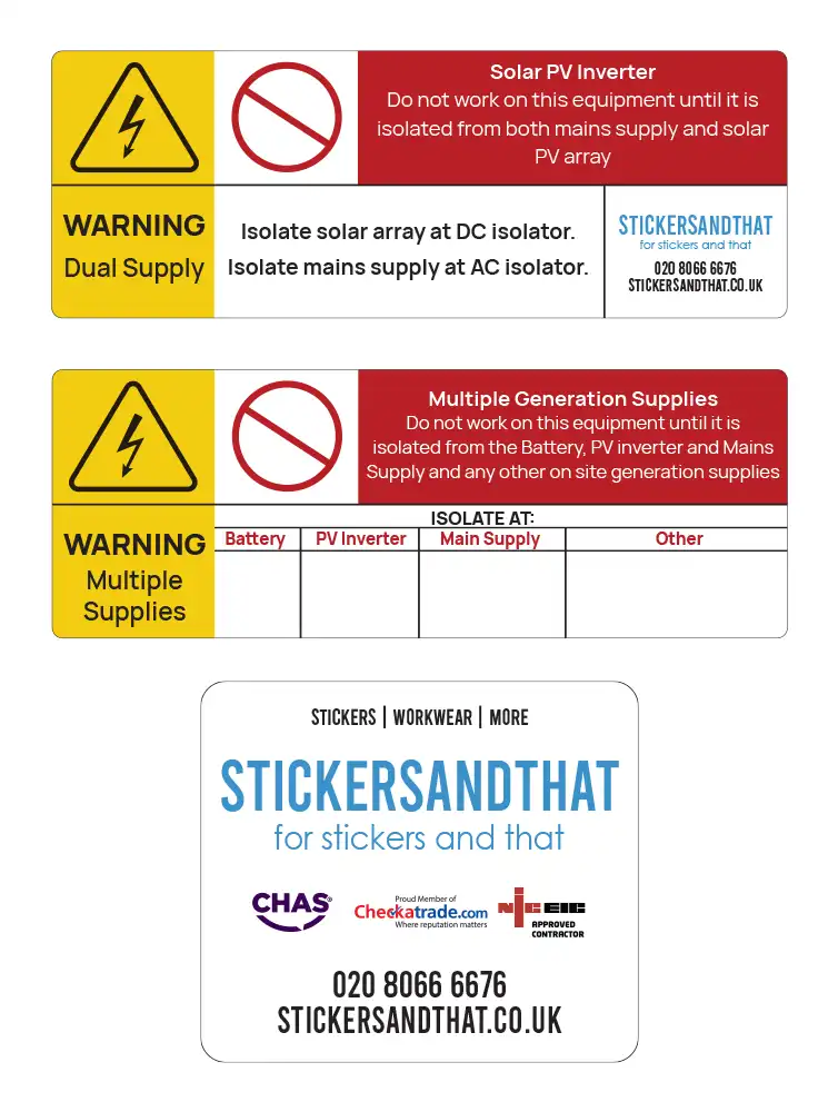 solar sticker pack label examples 1