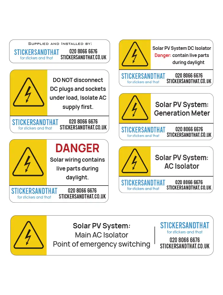 solar sticker pack label examples 2
