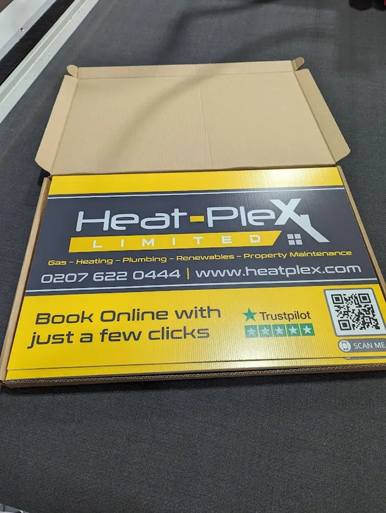 correx boards example image for plumbing company