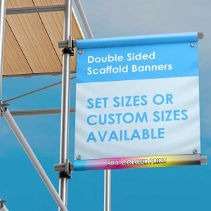 Double Sided Scaffold Banner Product Page